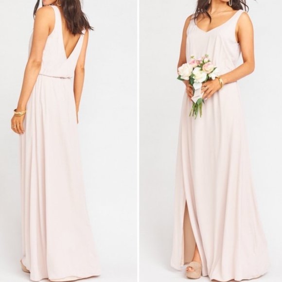 Show Me Your Mumu Kendall maxi dress in dusty blush crisp Size S - NWOT - Picture 2 of 5